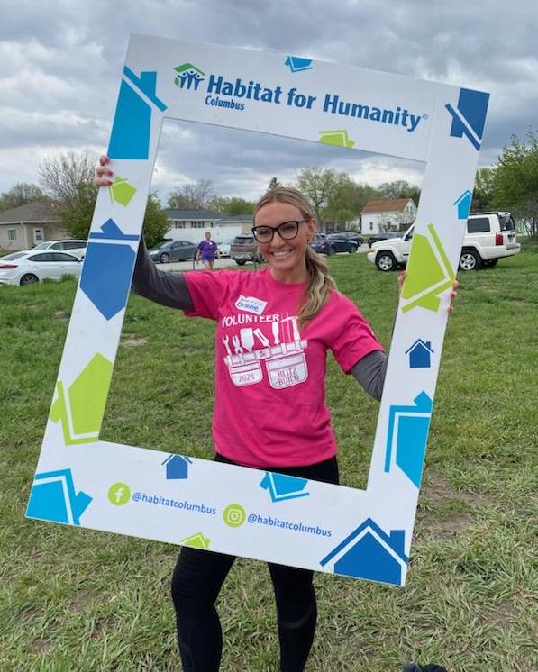 Brooke Drees at the Columbus Habitat for Humanity